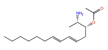 (2R,3S,5E,7E)-2-Aminotetradeca-5,7-dien-3-yl acetate